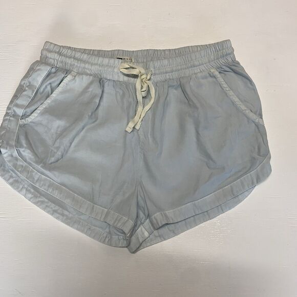 Billabong Women's Road Trippin Elastic Waist Shorts Size S Light Blue - Picture 1 of 8